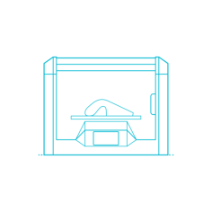 Digital 3D Printers Dremel 3D40 Flex Line Art Illustration Svg, Free Vectors File